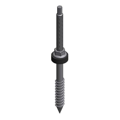 Van der Valk RVS stokschroef M10x200mm (houten gording) 747915