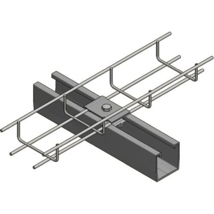 Van der Valk Alu montageklem draadgoten aan profiel 760207