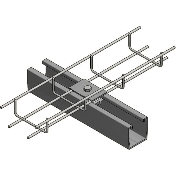Van der Valk Alu montageklem draadgoten aan profiel 760207