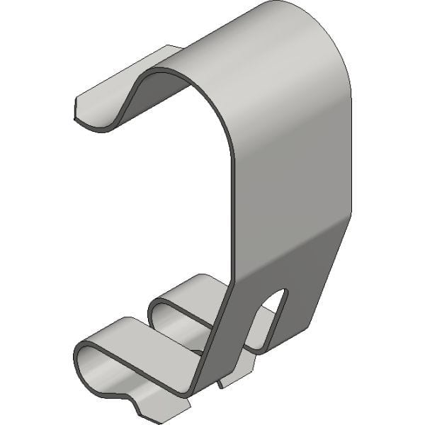 Van der Valk RVS dekselklem draadgoot h=35 clip-on 760402