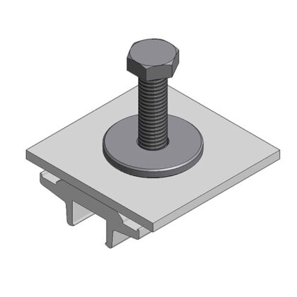 Van der Valk Alu klem voor power optimizer/micro omvormer - voor Side++ en trapezium profiel 774223