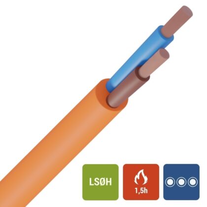 Veiligheidskabel Atox NBN 713-020 RF1H30 oranje 300/500V 2X2
