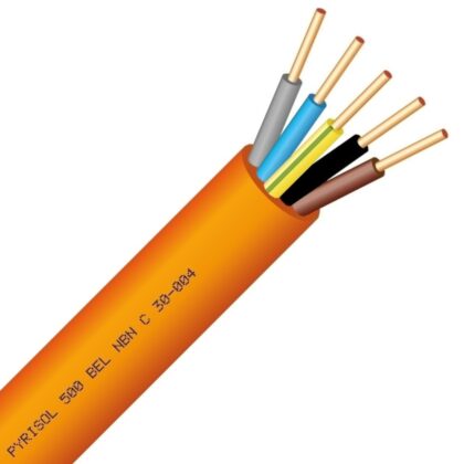 Veiligheidskabel PYRISOL 500 NBN C 30-004 F2 SA SD LSOH FR2 Rf 1h30 500V oranje 5G35mm² PYRIS0L-5G35 B 1000