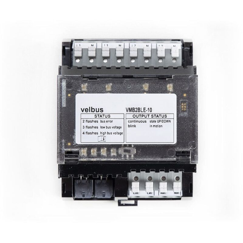 Velleman Tweekanaals Rolluik- en (Zon)Weringbesturingsmodule VMB2BLE-10