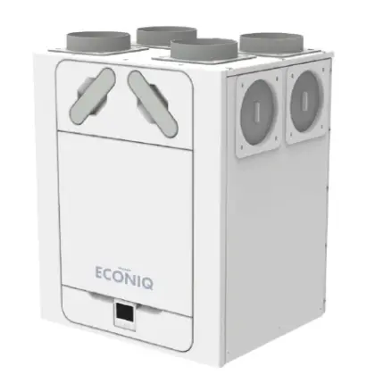 Vent-Axia WTW-unit Vent-Axia Econiq 600 600 600m3/h D=200mm 4 bovenaansluitingen 1004000261