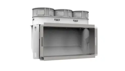 Vent-Axia VMCB 69 / Wandcollector boven 3x69 200x100 vent-axia 2005000472