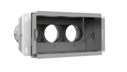 Vent-Axia VMCA 69 Wandcollector achter 3aansluiting d.69 vent-axia 200X100 2005000473