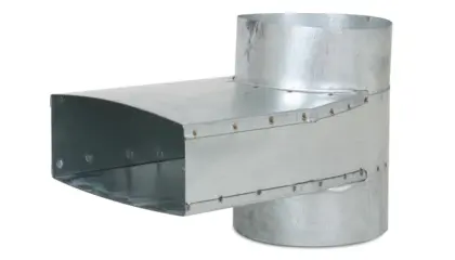 Vent-Axia Verloopstuk vierkant op rond Vent-Axia Flat Duct System Galva Ø160mm kunststof 220x80mm TRB2 BCLS992160