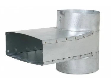 Vent-Axia Verloopstuk vierkant op rond Vent-Axia Flat Duct System Galva Ø200mm kunststof 220x80mm TRB2 BCLS992200