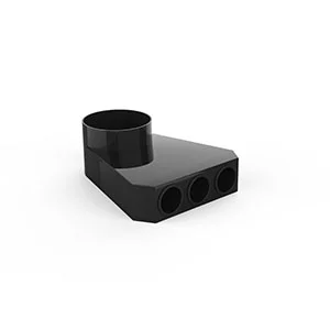 Ventichape Subcollector aansl. 3x63/70mm naar conisch 125 mm via 90gr met ventiel ventiline (ex VCSC7535S) 100064491500