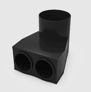 Ventichape Subcollector aansluiting 2x63/70mm naar 125mm ventiline (ex VCSC7654) 100064491700