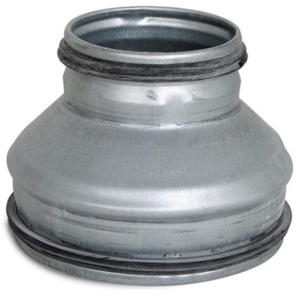 Ventilair VPC 200 160R - Recht verloopstuk - galva - Ø200 160 - rubber 2002000042