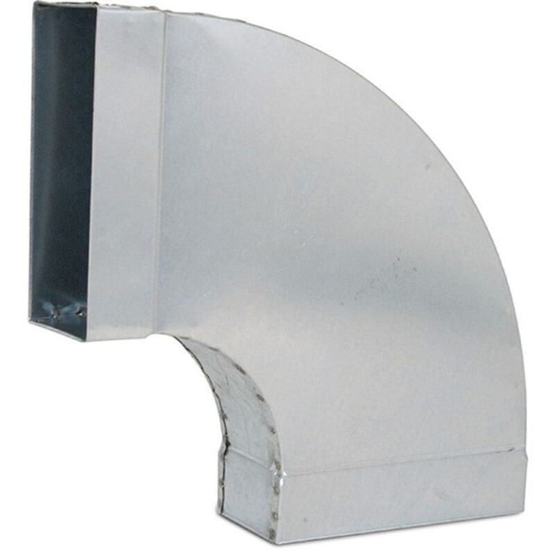 Ventilair FGBH90220 - Horizontale bocht 90° - 220x80 - rond - galva 2004000033