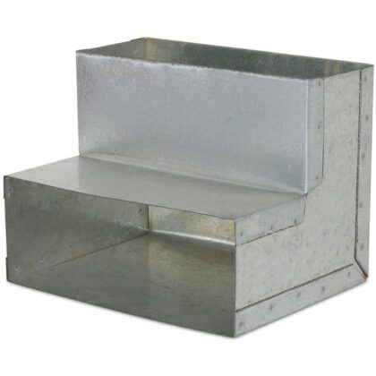 Ventilair Verticale bocht 90° 220x80 rond galva 2004000100