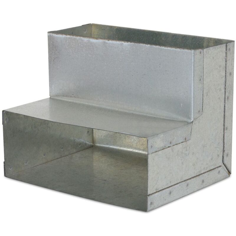 Ventilair Verticale bocht 90° 220x80 rond galva 2004000100