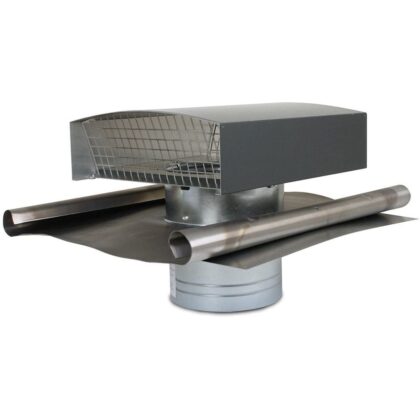 Ventilair MCTH-N 200 - Metalen dakkap - zwart - 200mm 2019000419