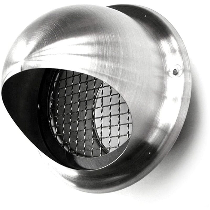 Ventilair BOLI 160 - Bolrooster - Ø160 - RVS - met gaas - buitenmontage 3007000052