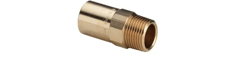 Viega Insteek overgangsstuk brons 22x3/4" MM (drink)water Viega Profipress Koper 2211.1 116767