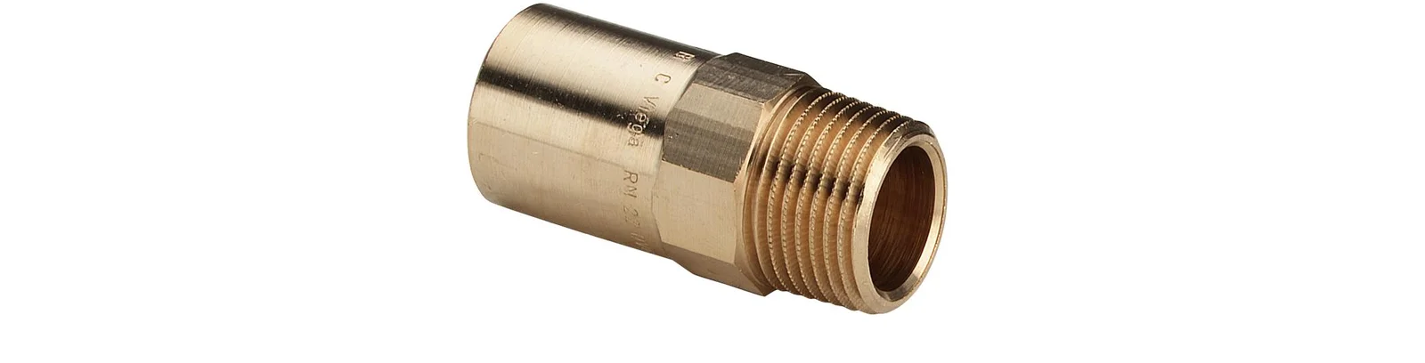 Viega Insteek overgangsstuk brons 22x3/4" MM (drink)water Viega Profipress Koper 2211.1 116767