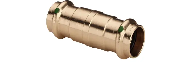 Viega Persschuifmof brons 15mm FF (drink)water Viega Sanpress 2215.5 119485