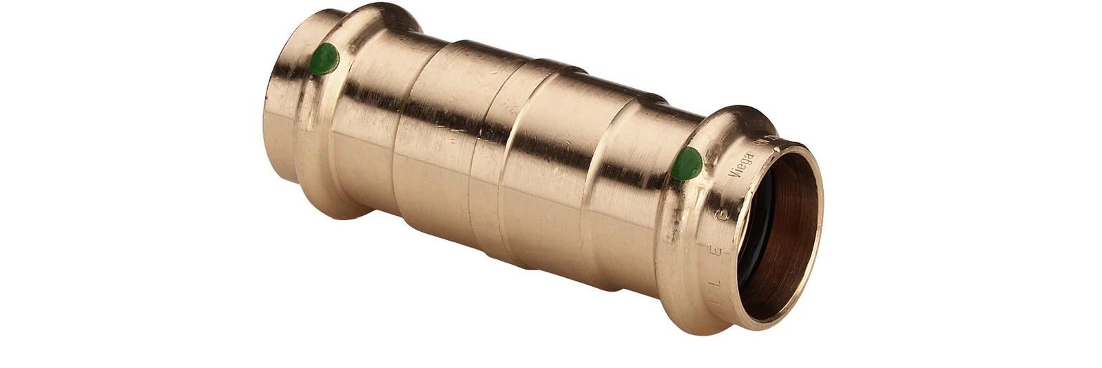 Viega Persschuifmof brons 15mm FF (drink)water Viega Sanpress 2215.5 119485