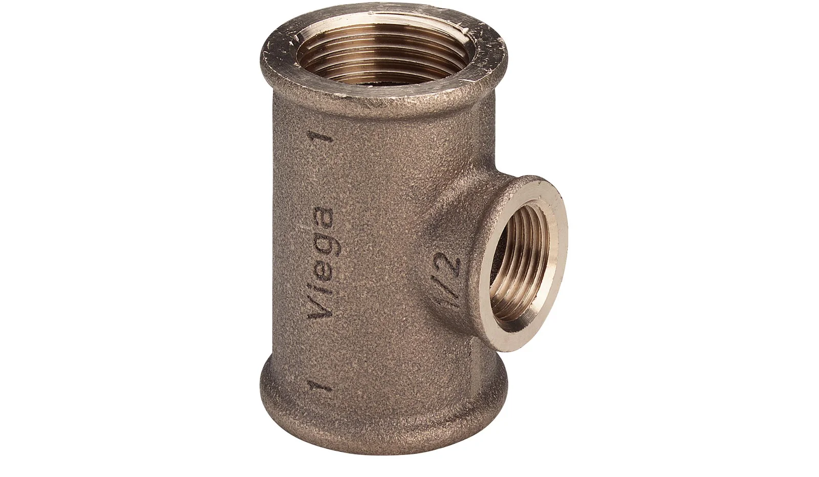 Viega T-stuk brons 1 viega model 3130 264260