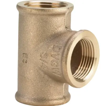 Viega T-stuk brons 2 viega model 3130 264321