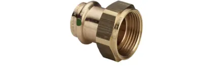 Viega Persaansluitkoppeling brons 22mm x 1" FF (drink)water Viega Profipress Koper 2263 265687