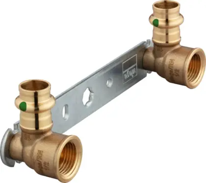 Viega Muurplaat op beugel Viega Profipress Koper 2222.05 308681