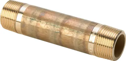 Viega Lange nippel 2 x 100 brons/blank viega model 3530 319823