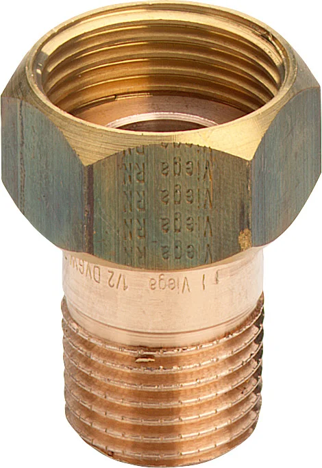 Viega Draad-2-delige koppeling MF brons 1/2" Viega 3335 320232