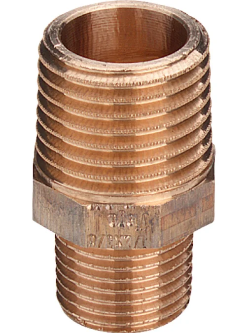 Viega Draadverloopnippel brons 6/4" x 1" MM Viega 3245 321697