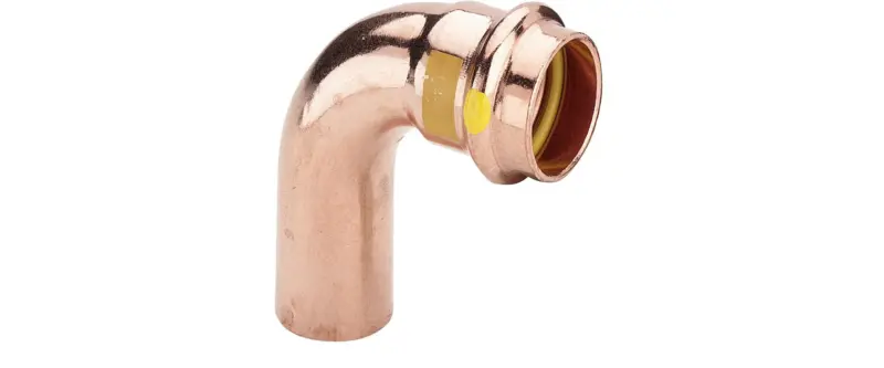 Viega Persinsteekbocht koper 22mm MF 90° gas Viega Profipress G Koper 2616.1 345556