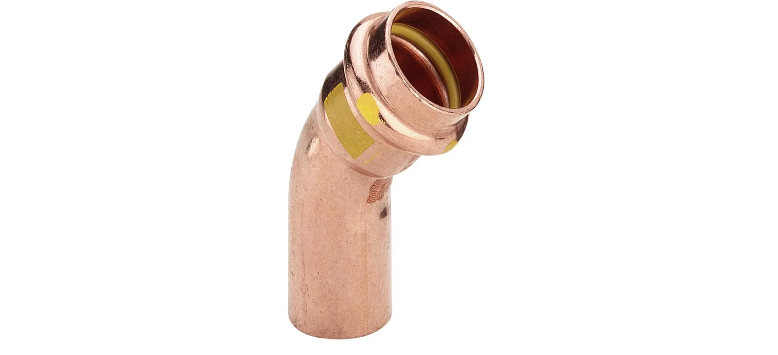 Viega Persinsteekbocht koper 22mm MF 45° gas Viega Profipress G Koper 2626.1 345693