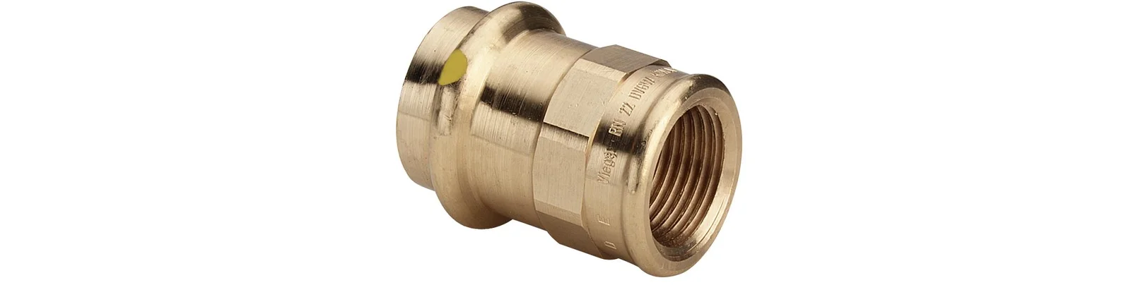 Viega Persovergangsstuk brons 15mm x 1/2" F gas Viega Profipress G Koper 2612 346379