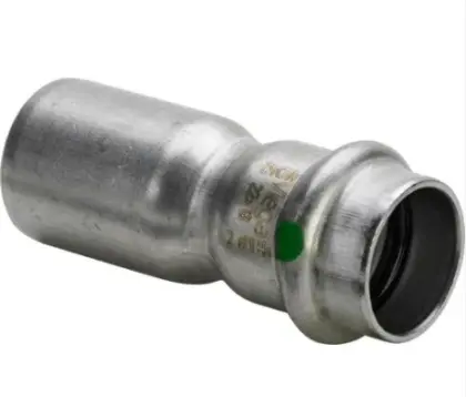 Viega Persverloopmof inox 42x22mm FF (drink)water Viega Sanpress Inox 2315.1 436315