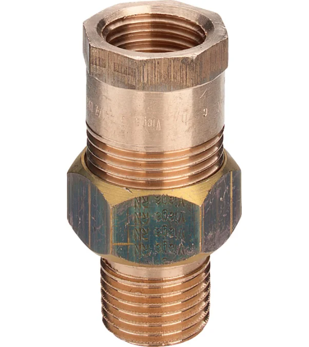 Viega Draad-3-delige koppeling MF brons conisch dichtend 6/4" Viega 3341 447045