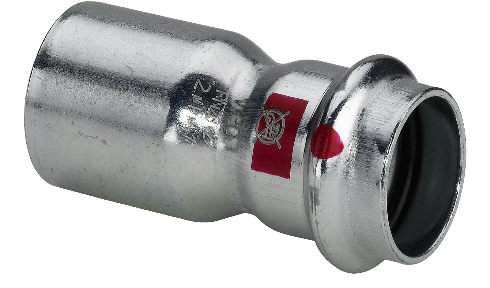 Viega Persverloopstuk staal 22x15mm MF verwarming Viega Prestabo 1115.1 558505