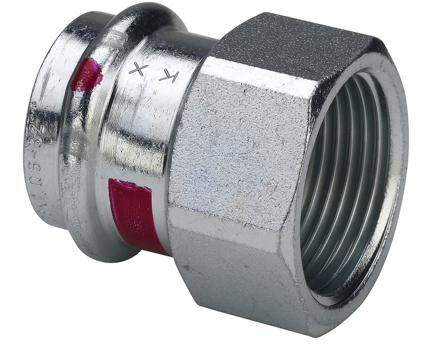 Viega Persovergangsstuk staal 28mm x 1" F verwarming Viega Prestabo 1112 559120