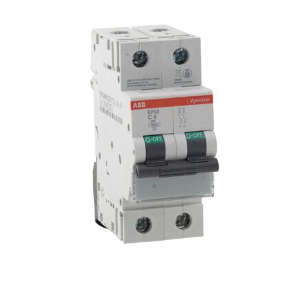 Vynckier (ABB) Automaat EP30 2P 63A C-curve 3kA 400V AC voor verdeelkasten 2CDB101201R0634