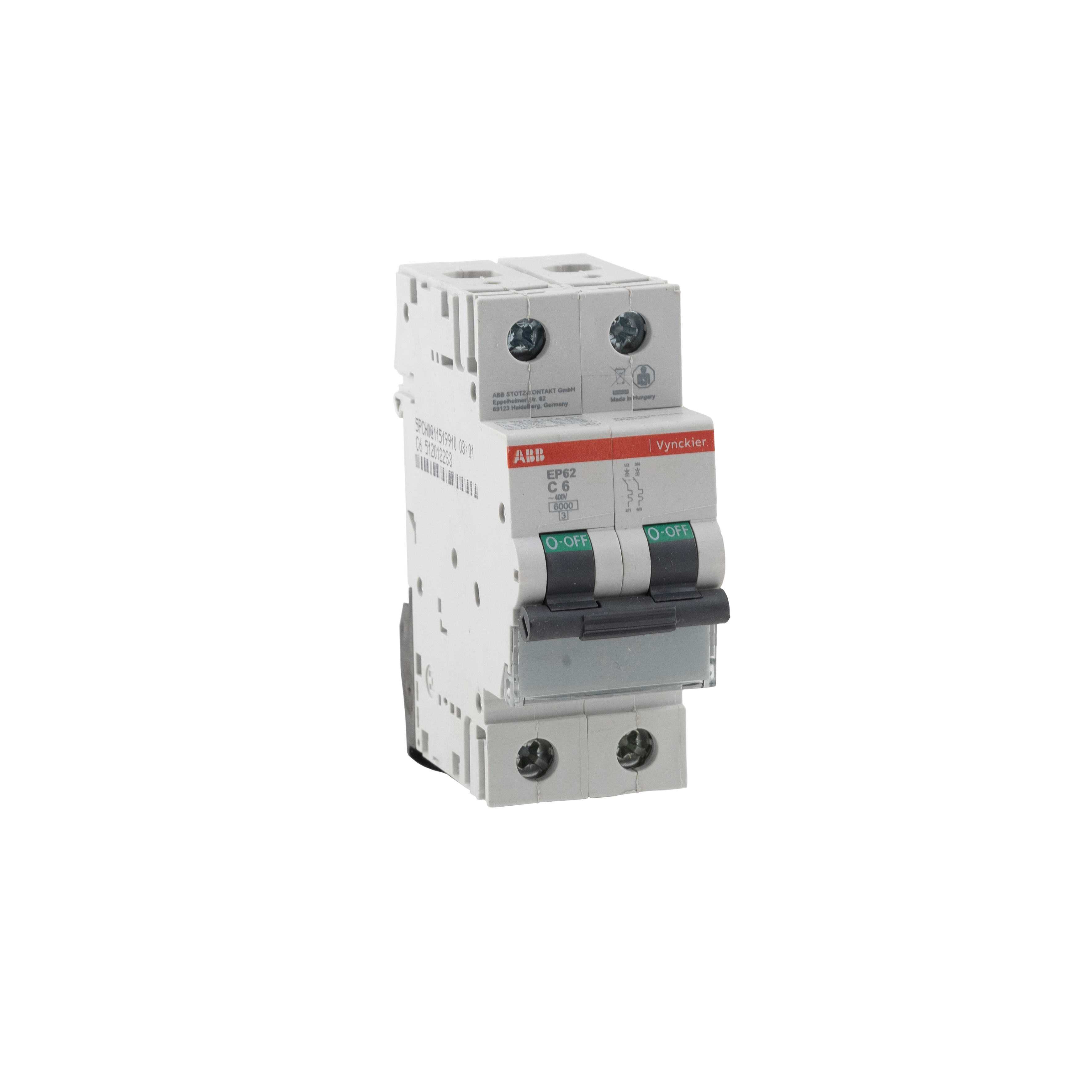 Vynckier (ABB) EP60 automaat 6kA 2P C 25A 2CDB102201R0254