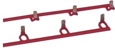 Vynckier (ABB) Verbindingsrail PIN Vynckier BV-G 2P 10mm² 18 posities rood geïsoleerd kit ABB V 2CDB624869R0000