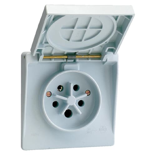 Vynckier (ABB) Contactdoos KIM 3P+N+A 32A grijs IP44 voor industriële toepassingen 2CDB710008R0000
