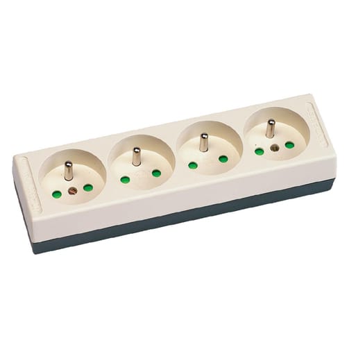 Vynckier (ABB) Tafelcontactdoos KIM 4 contacten zwart 16A zonder kabel voor werkplekken 2CDB720010R0000