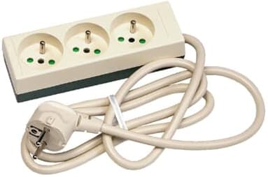 Vynckier (ABB) Tafelcontactdoos KIM 3 contacten crèmewit 16A met kabel werkplekken 2CDB720012R0000