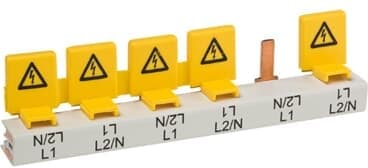 Vynckier (ABB) Isolatiestrip voor 5 stiften/vorken geel 2CDB806001R0051