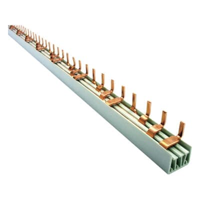 Vynckier (ABB) Verbindingsrail Pin Vynckier BV-S 4P 10mm² 27x2P 1m voor ABB VY 2CDB846001R1054