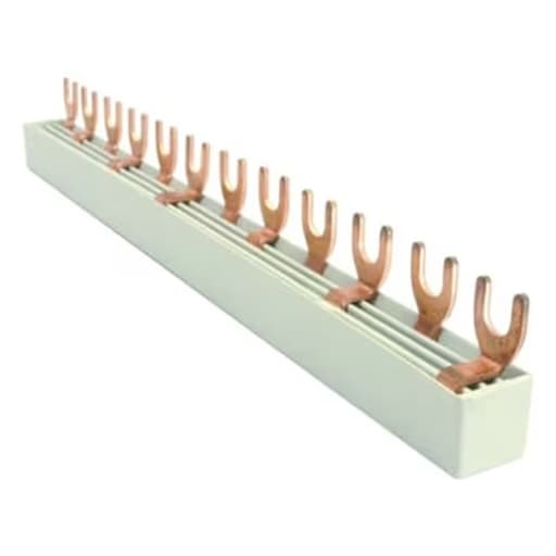Vynckier (ABB) Verbindingsrail Vork Vynckier BV-G 4P 10mm² 56x1P/28x2P 1m voor ABB VY 2CDB947008R1156