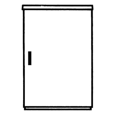 Vynckier (ABB) Voetpadkast EH3 F DIN0 875x590x320mm IP44 IK10 polyester RAL 7035 buiten 4TBE843158C0100