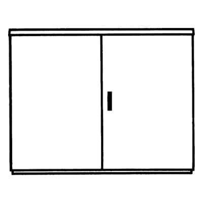 Vynckier (ABB) Voetpadkast EH3 DIN2 875x1115x320mm IP44 IK10 polyester kabelverdeling 4TBE843162C0100